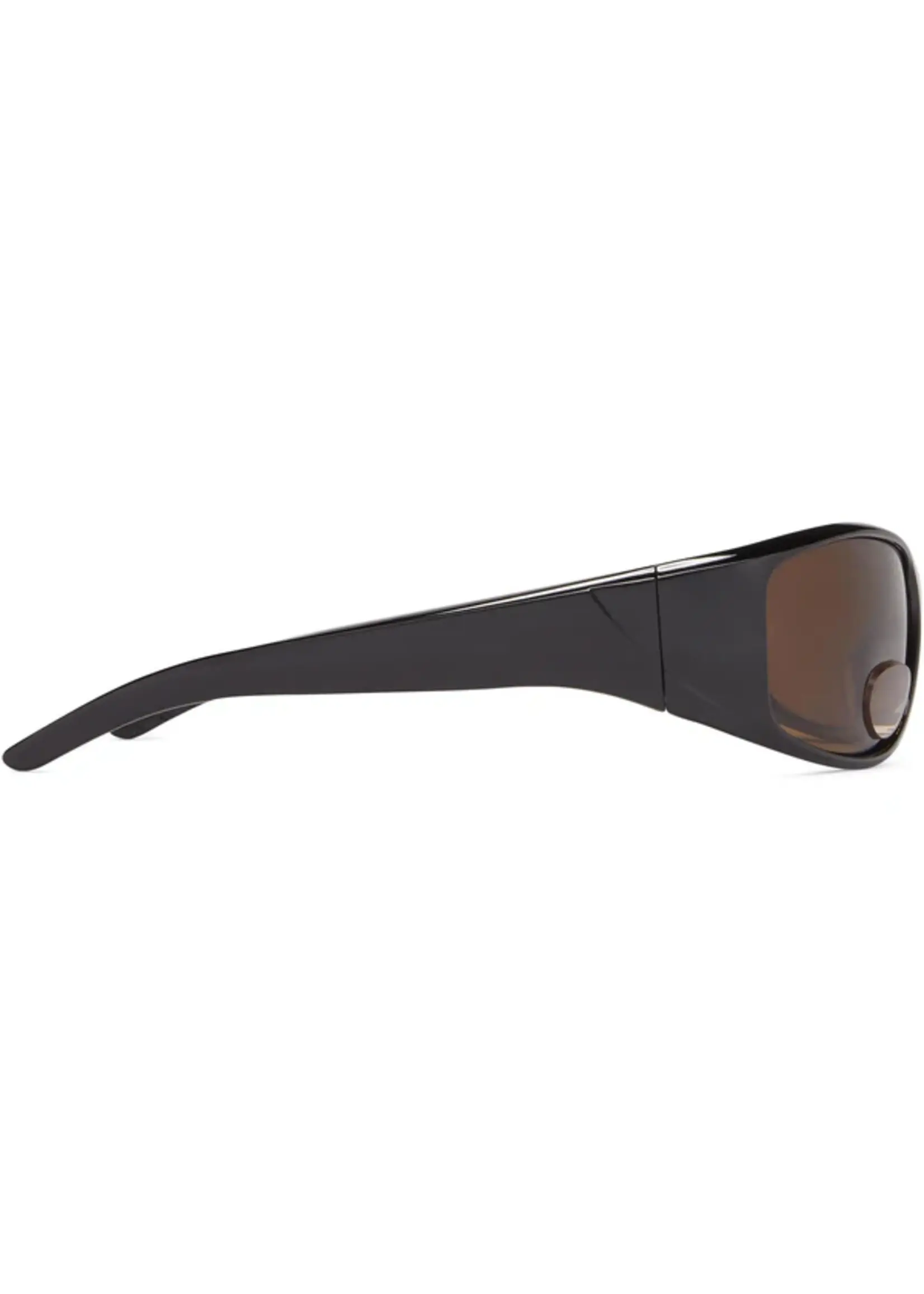 ICU EYEWEAR Fisherman Eyewear Magnifiers Polar View Blk.Frame/Brown Lens 3.00 power