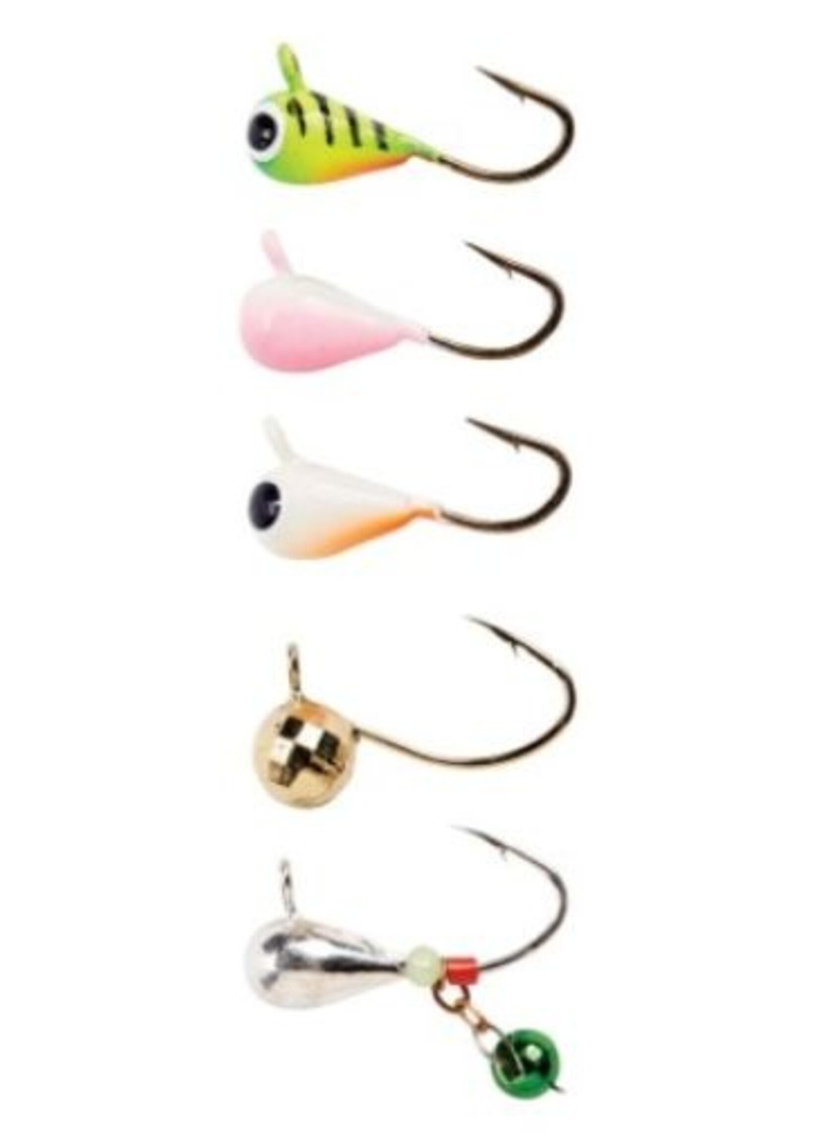 Eagle Claw Eagle Claw Lazer Sharp Tungsten Ice Jig Assortment 5 pack