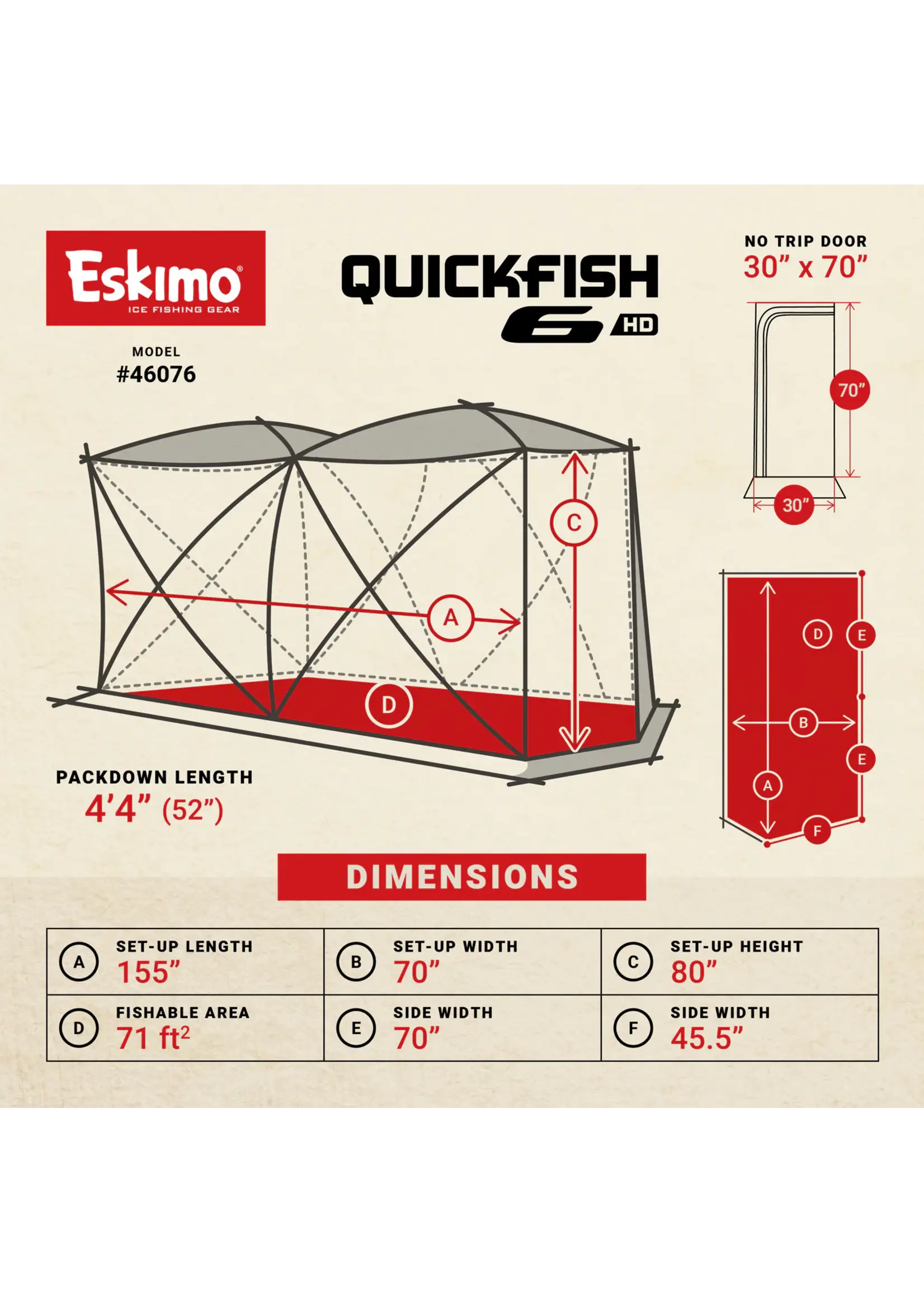Eskimo Eskimo QuickFish 6HD Insulated Pop-Up Shelter
