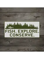 Rep Your Water RepYourWater Fish Explore Conserve Sticker