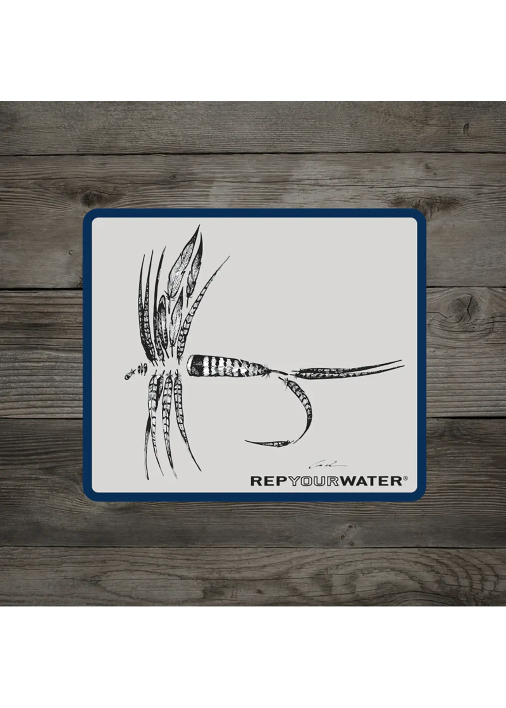 Rep Your Water RepYourWater  Feather Dry Fly Sticker