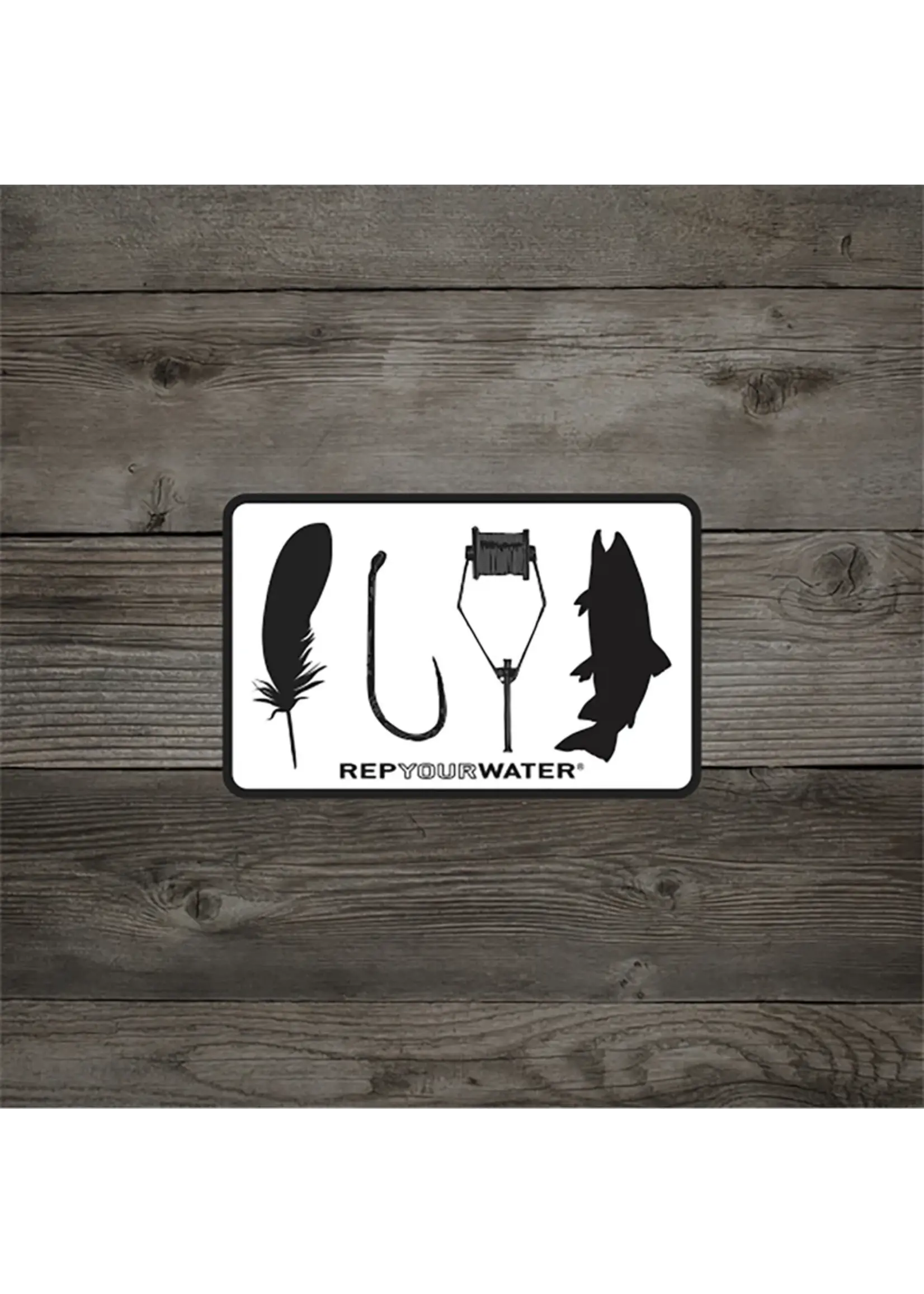 Rep Your Water RepYourWater Fly Tyer Sticker