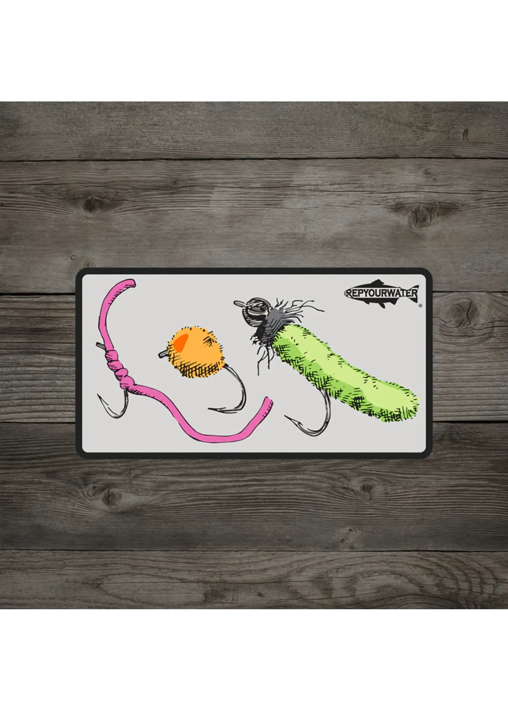 Rep Your Water RepYourWater Trash Flies Sticker