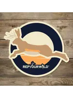 Rep Your Water RepYourWater Jackalope Country Sticker
