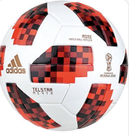 Adidas Adidas Telstar 18 Mini Ball Wht-Blk-Red