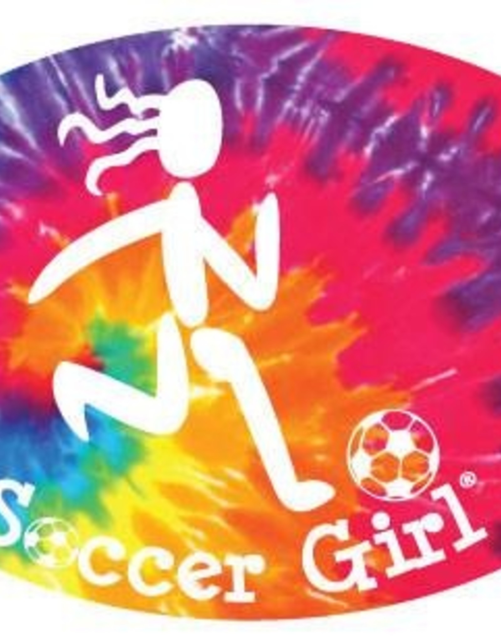 Soccer Girl Magnet - Tie Dye