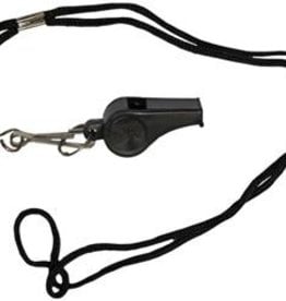 Official Sports Whistle and Lanyard - Black