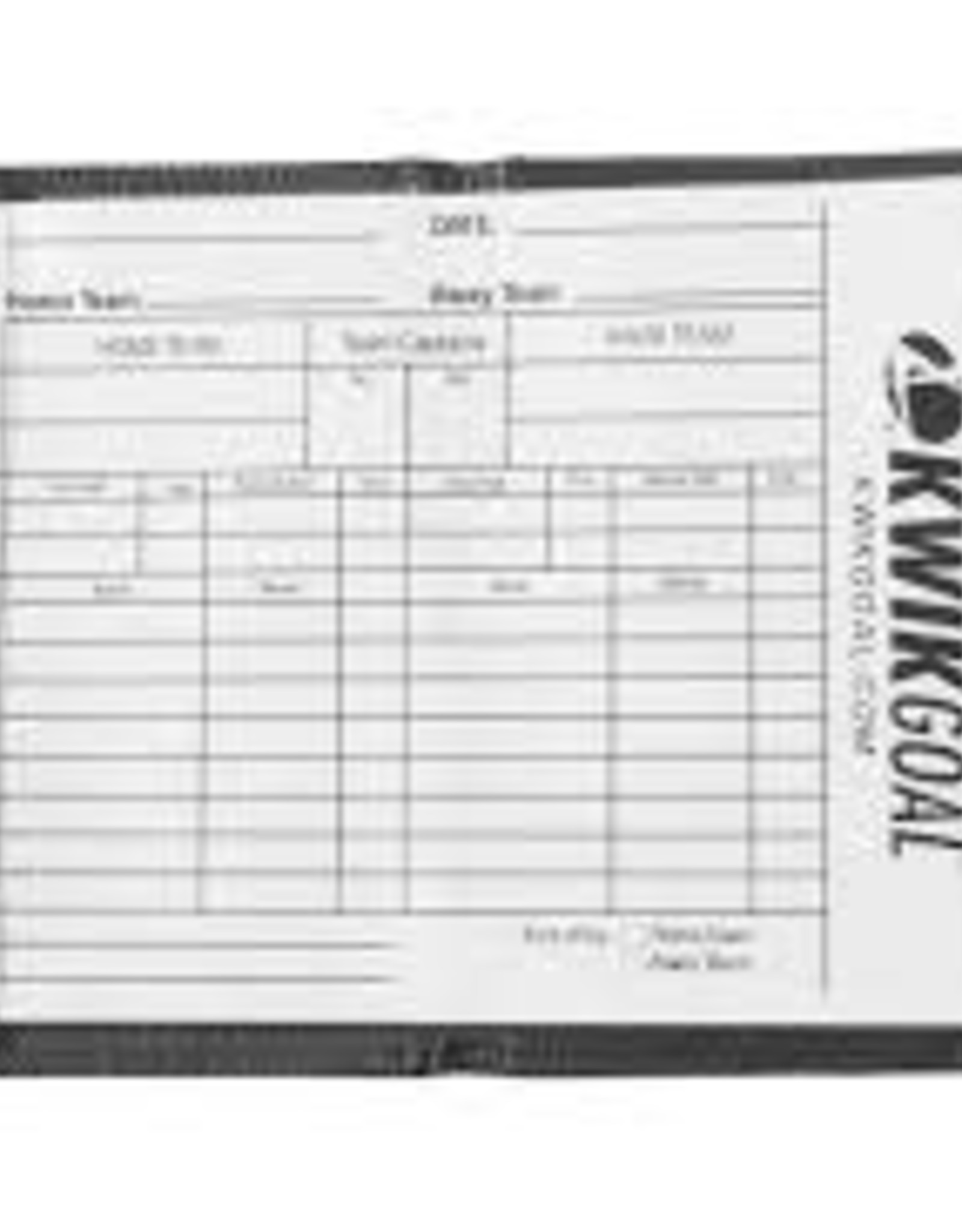 Kwik Goal Kwik Goal Coach's Notebook
