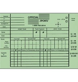 Official Sports OS Replacement Report Forms (green)