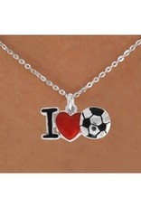 I Heart Soccer Necklace