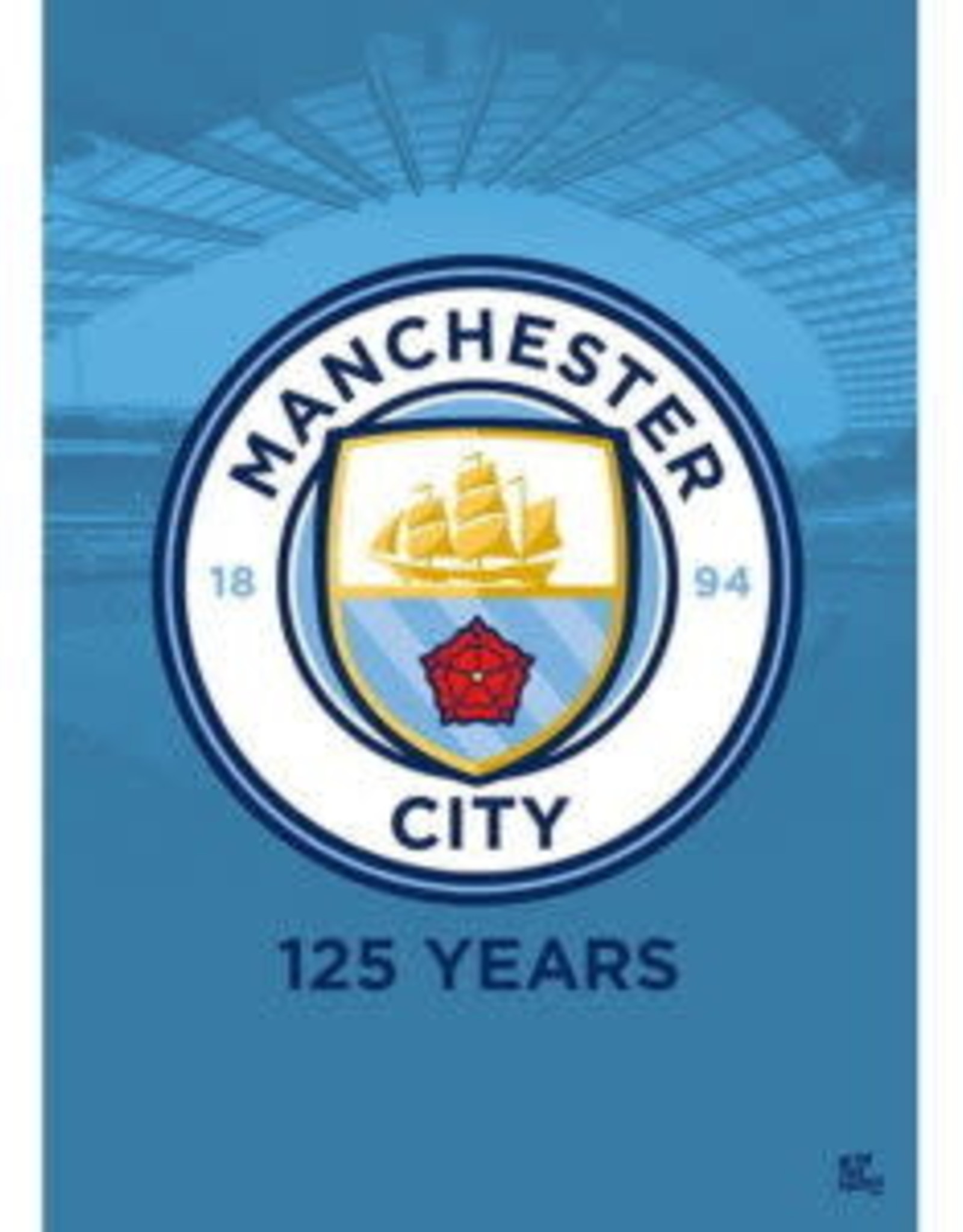 Manchester City Team Crest Poster