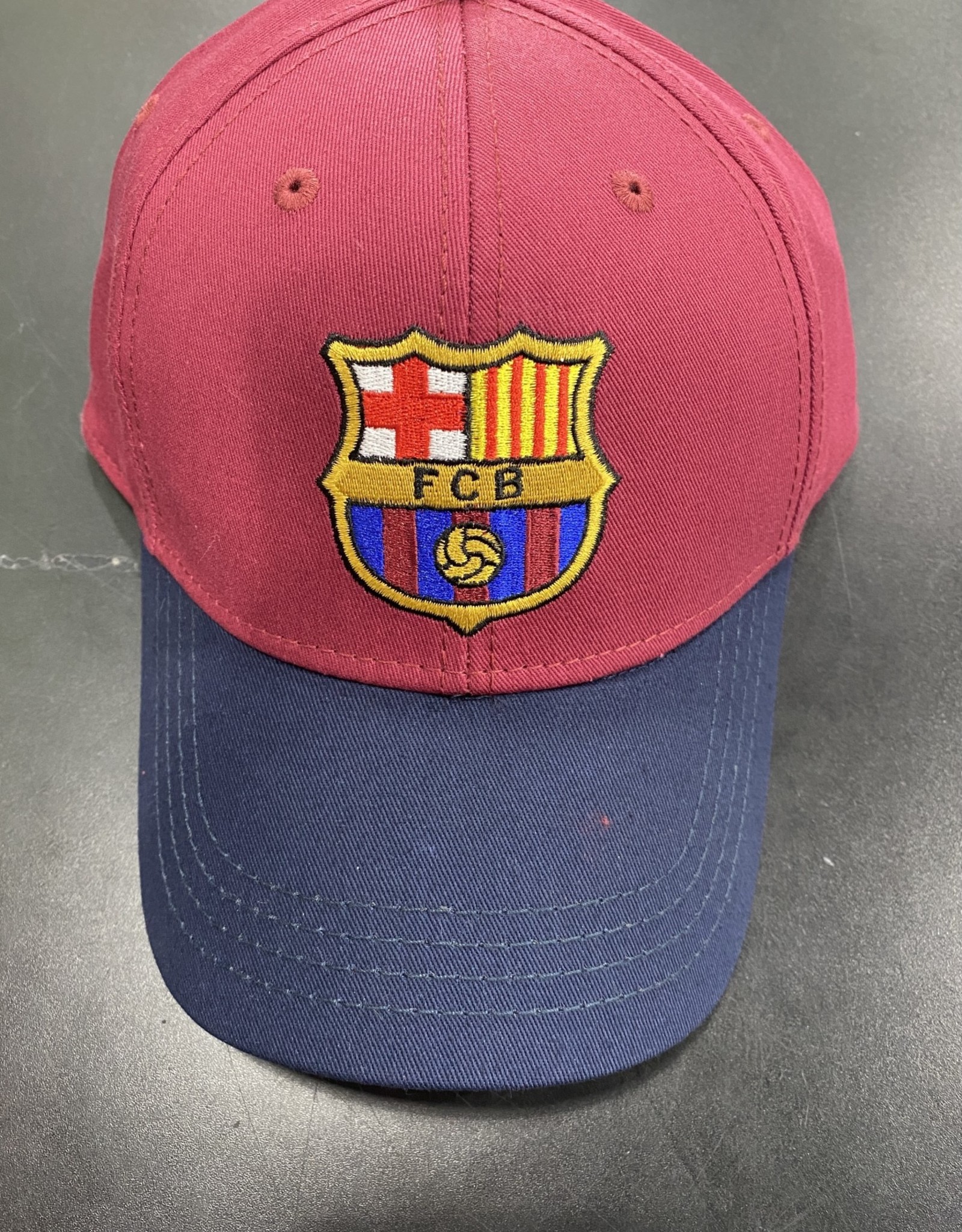 Barcelona Burgandy Crest Hat