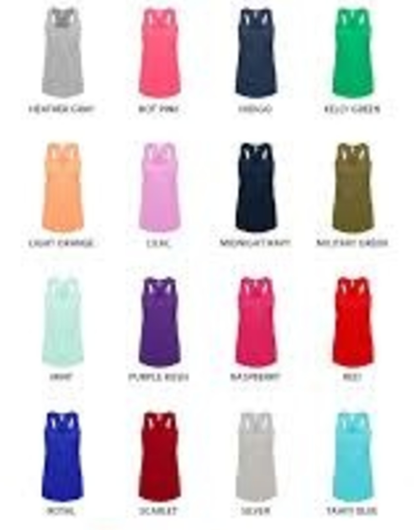 Ideal T by Next Level Next Level Razor  Back Tanks