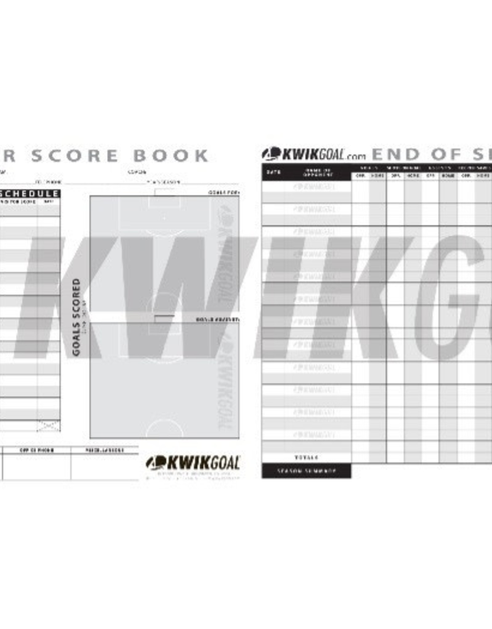Kwik Goal KwikGoal Soccer Score Book