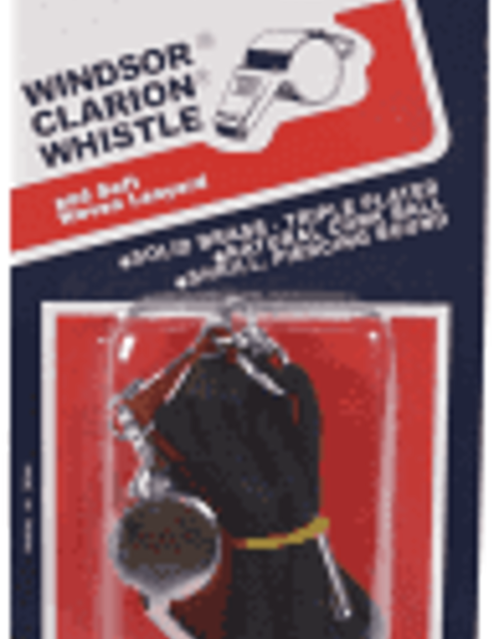 Winson Windsor Clarion Whistle Metal and Soft Woven Lanyard