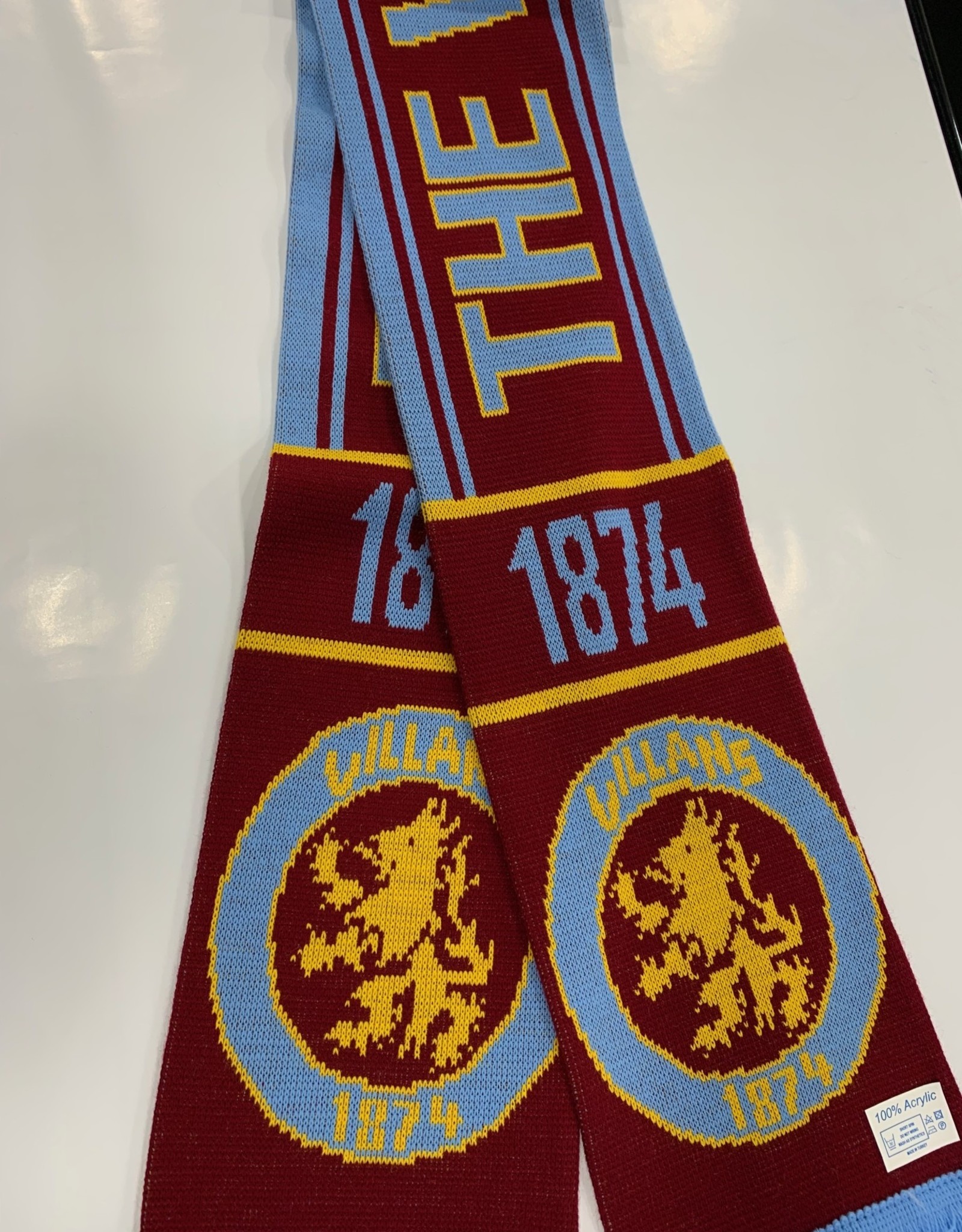 Premiership Soccer Villans Scarf