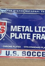 US Soccer Metal License Plate Frame - Blue