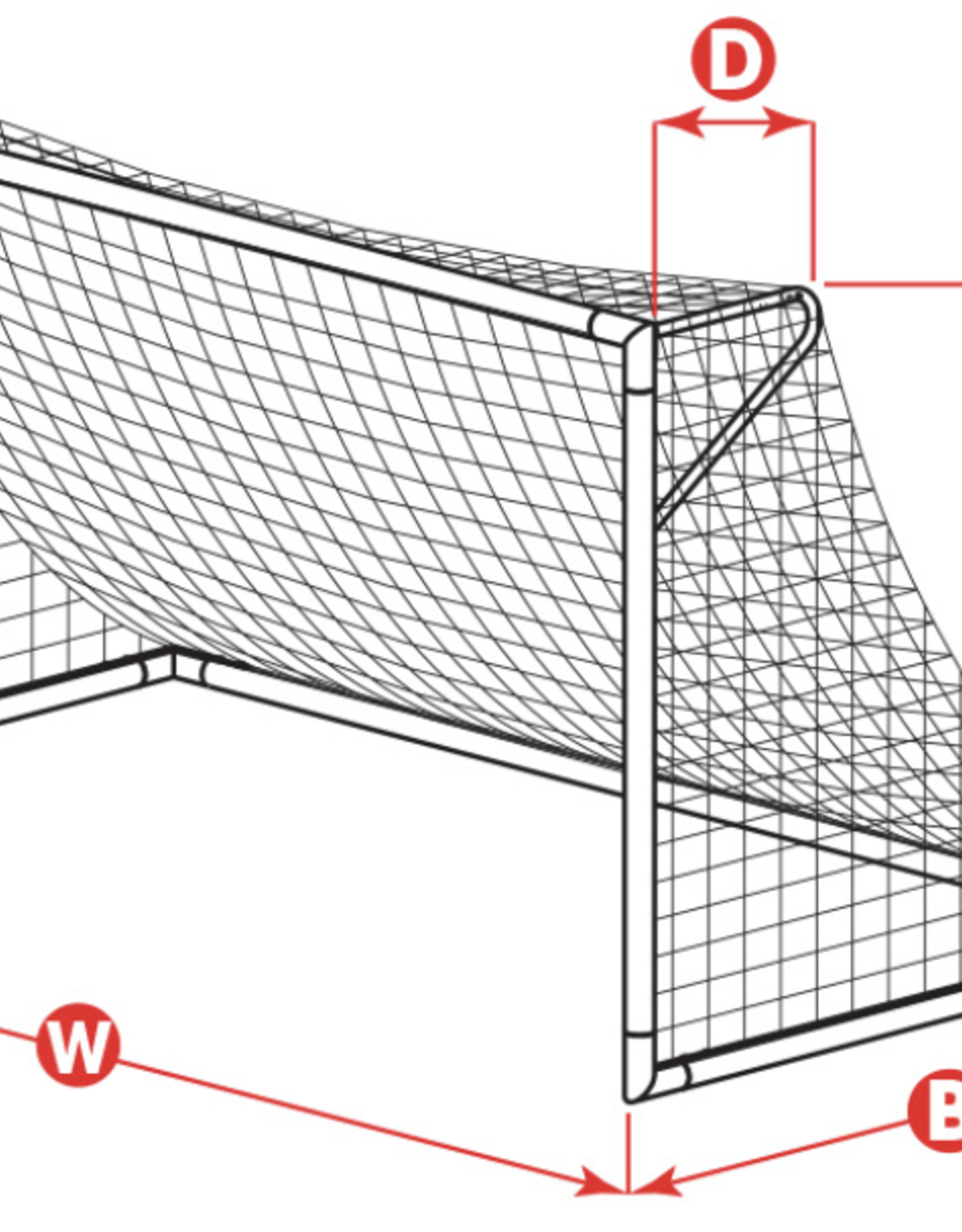 Kwik Goal Kwik Goal 7'H x 21'W x 3'D x 7.5'B Soccer Net