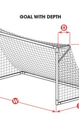 Kwik Goal Kwik Goal 8'H x 24'W x 3'D x 8.5'B Soccer Net