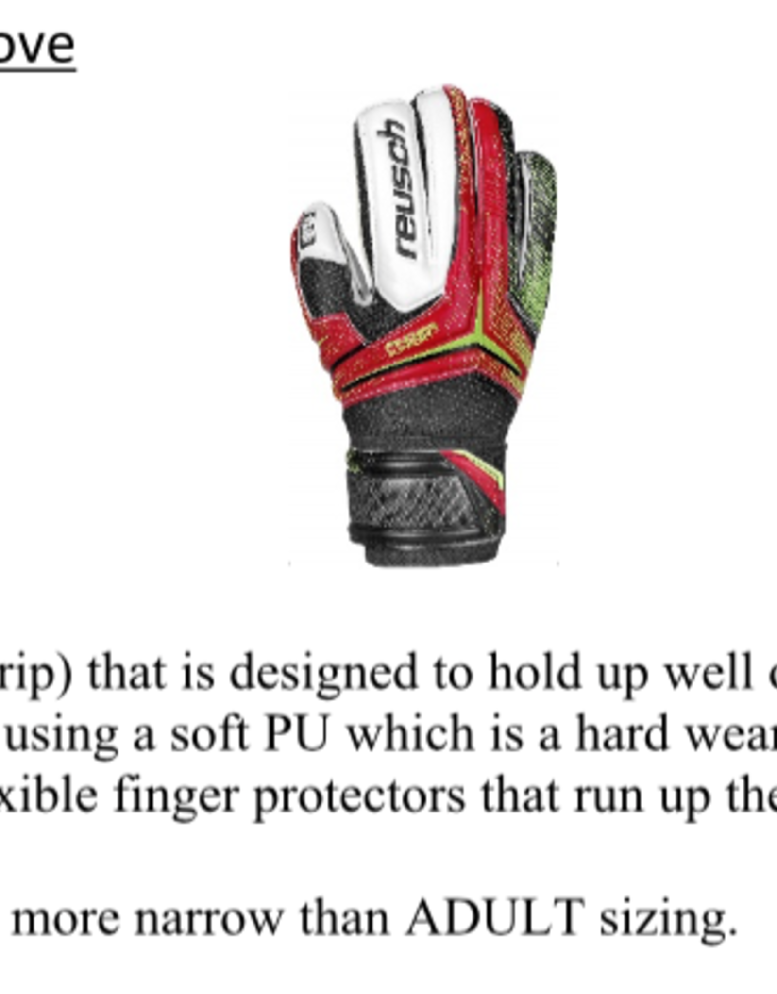 Reusch Reusch Jr. Receptor RG Goalkeeper Glove
