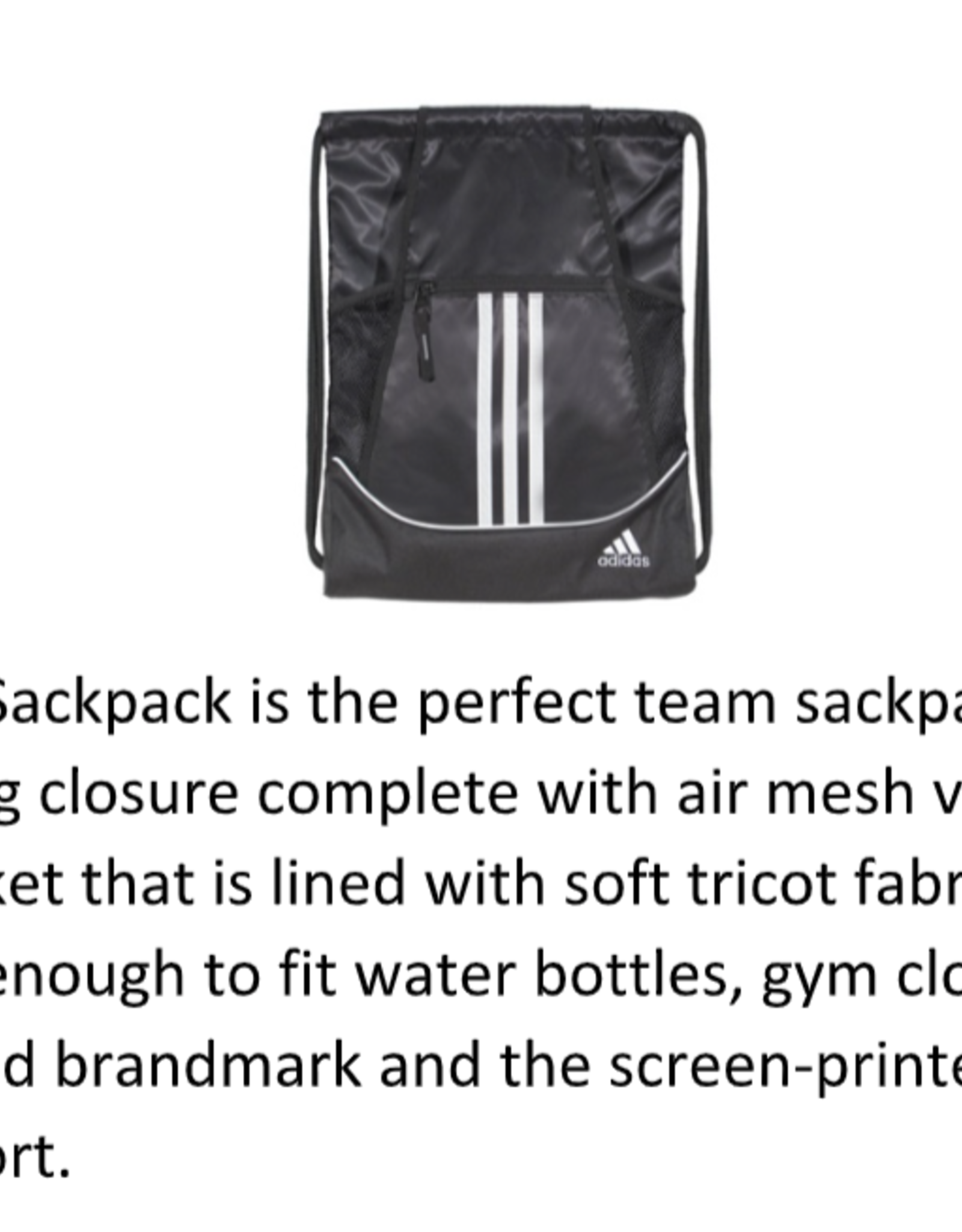 Adidas Adidas Alliance II Sackpack