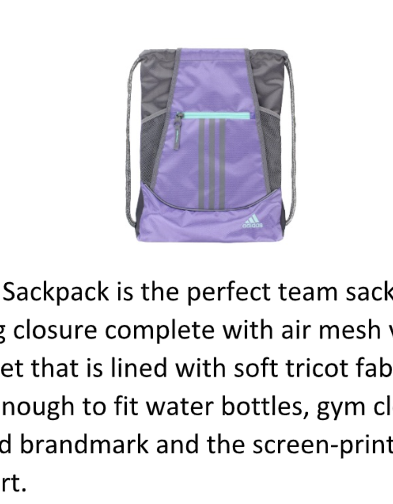Adidas Adidas Alliance II Sackpack