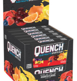 Quench Electrolyte Sports Gum (Assorted Flavors 4oz  Box)