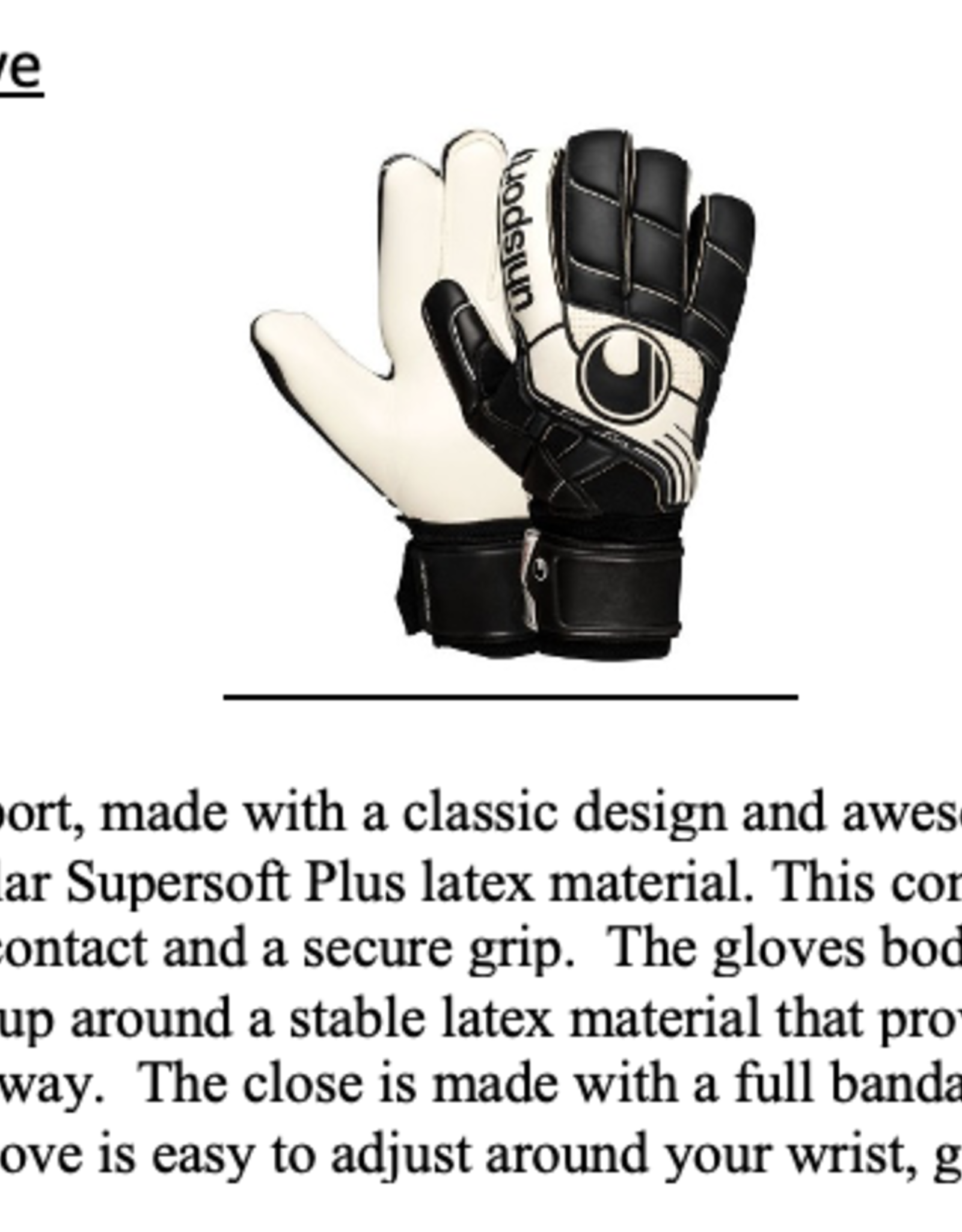 Uhlsport Uhlsport Pro omfort Goalkeeper Glove