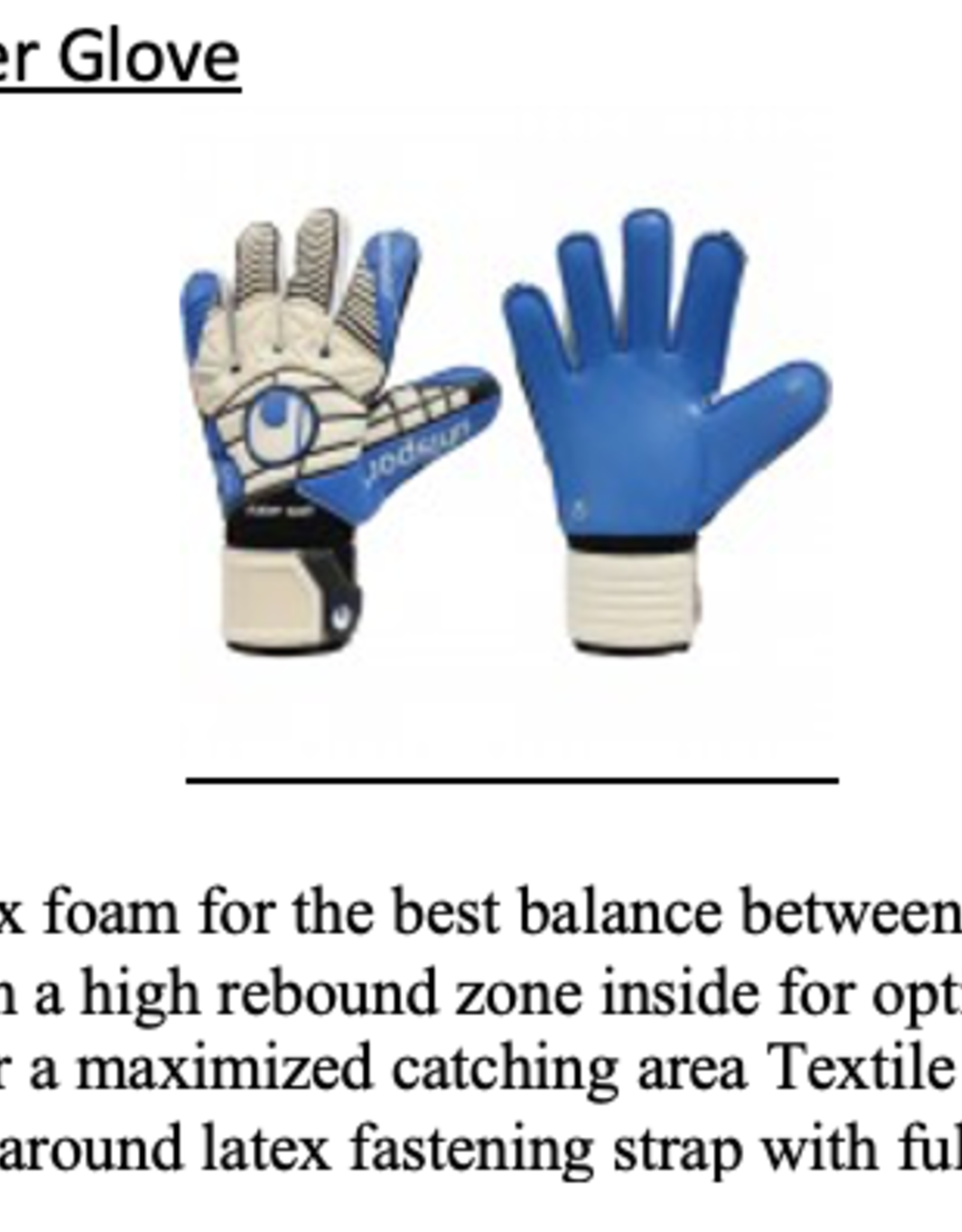 Uhlsport Uhlsport Eliminator Supersoft Goalkeeper Glove