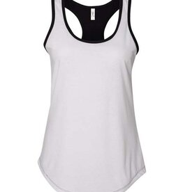 Ideal T by Next Level Ideal T By Next Level Tank Tops White/Black Women X Large