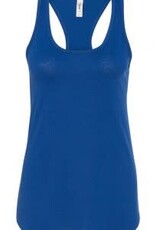 Ideal T by Next Level Ideal T By Next Level Tank Tops Royal Blue Women Small with Heart/Soccer Ball