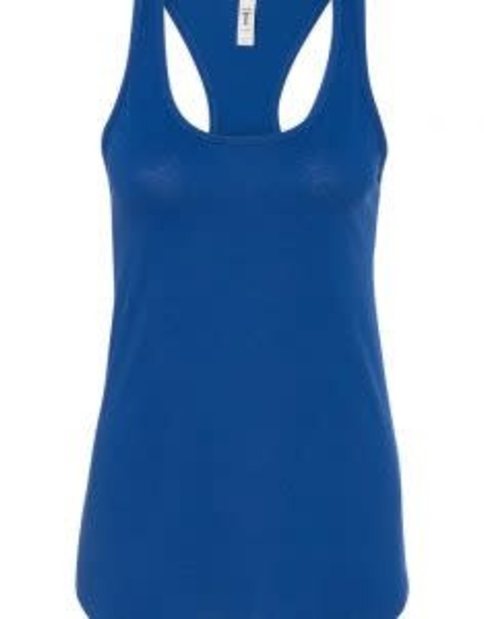 Ideal T by Next Level Ideal T By Next Level Tank Tops Royal Blue Women Small with Heart/Soccer Ball