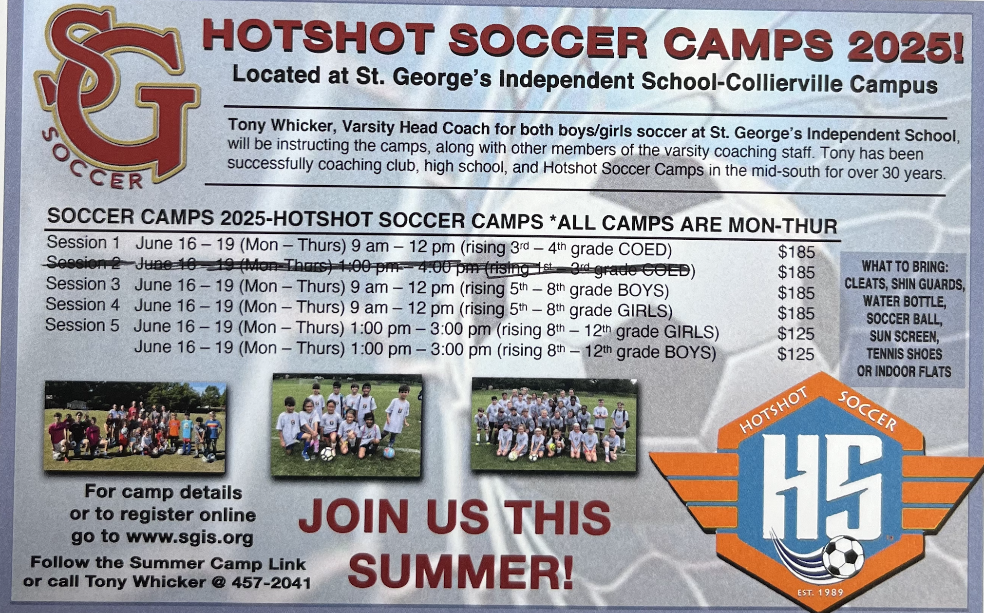 St. George Soccer Camp