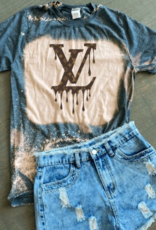 Christian Salvatore NY LV Bleached Graphic Tee