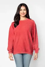 Lili Lu Super Soft Corded Crew Sweatshirt