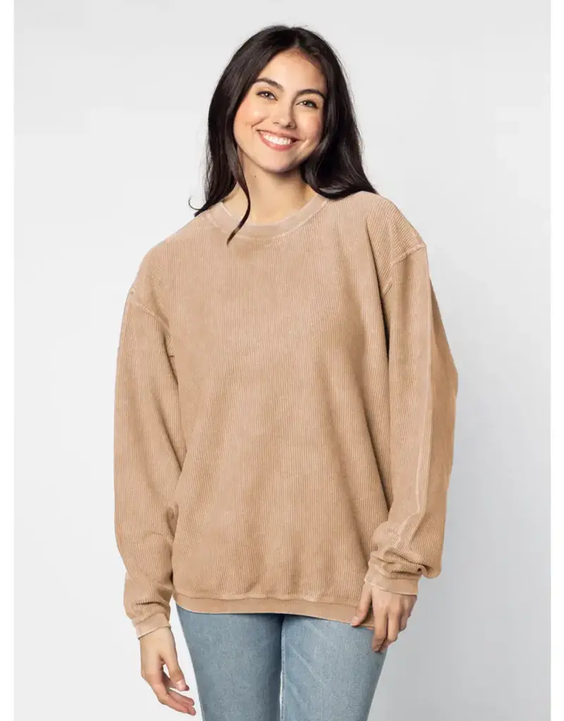 Lili Lu Super Soft Corded Crew Sweatshirt