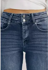 Kan Can KAN CAN HIGH RISE SIDE PANEL BOOTCUT JEANS