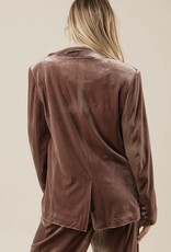 Lili Lu Double Breasted Velvet Holiday Party Jacket