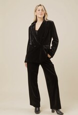 Lili Lu Double Breasted Velvet Holiday Party Jacket