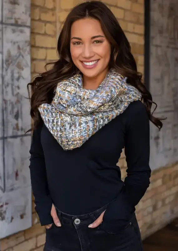 Panache Loom Woven Infinity Scarf Available in 3 Colors