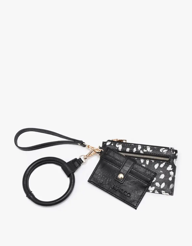 Jen & Co Libby Double Wallet Bangle - Black