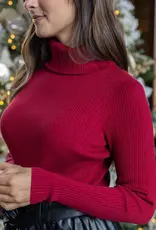 Grace and  Lace Oh So Soft Ribbed Turtleneck