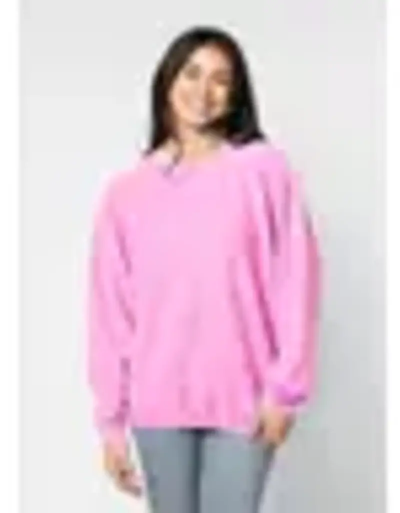 Lili Lu Super Soft Corded Crew Sweatshirt