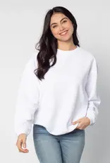 Lili Lu Super Soft Corded Crew Sweatshirt