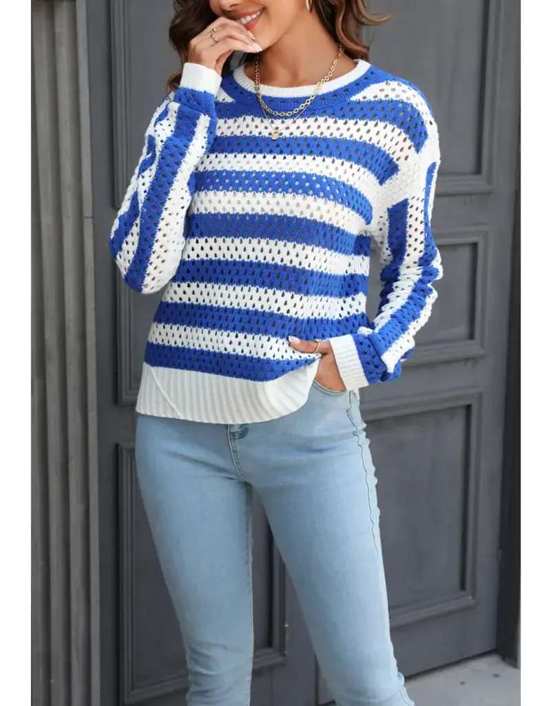 Lili Lu Soft Lightweight Striped Sweater