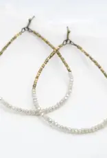 Lili Lu Ava Midnight Hoop - Cream