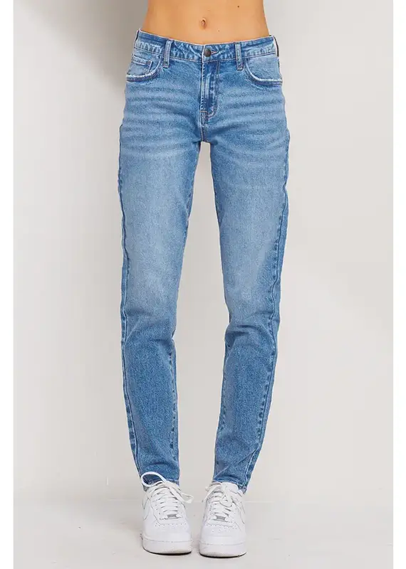 JB Mid Rise Mom Skinny