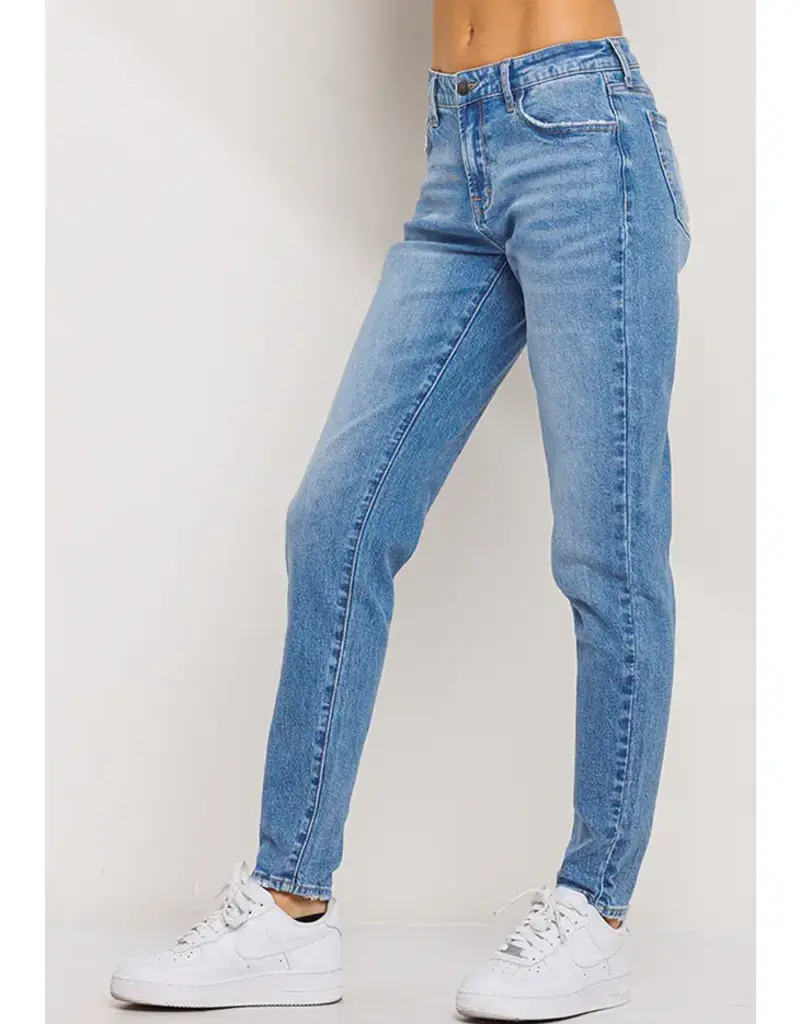 JB Mid Rise Mom Skinny