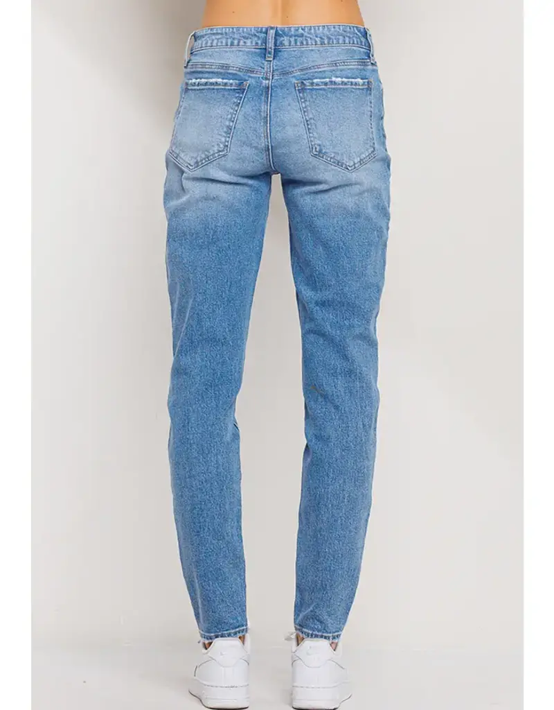 JB Mid Rise Mom Skinny