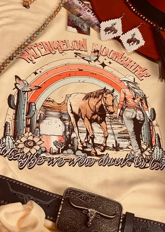 Lili Lu Watermelon-Moonshine Graphic Tee